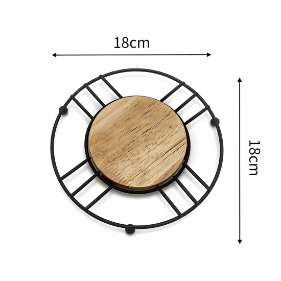 Metal & Wooden Coaster
